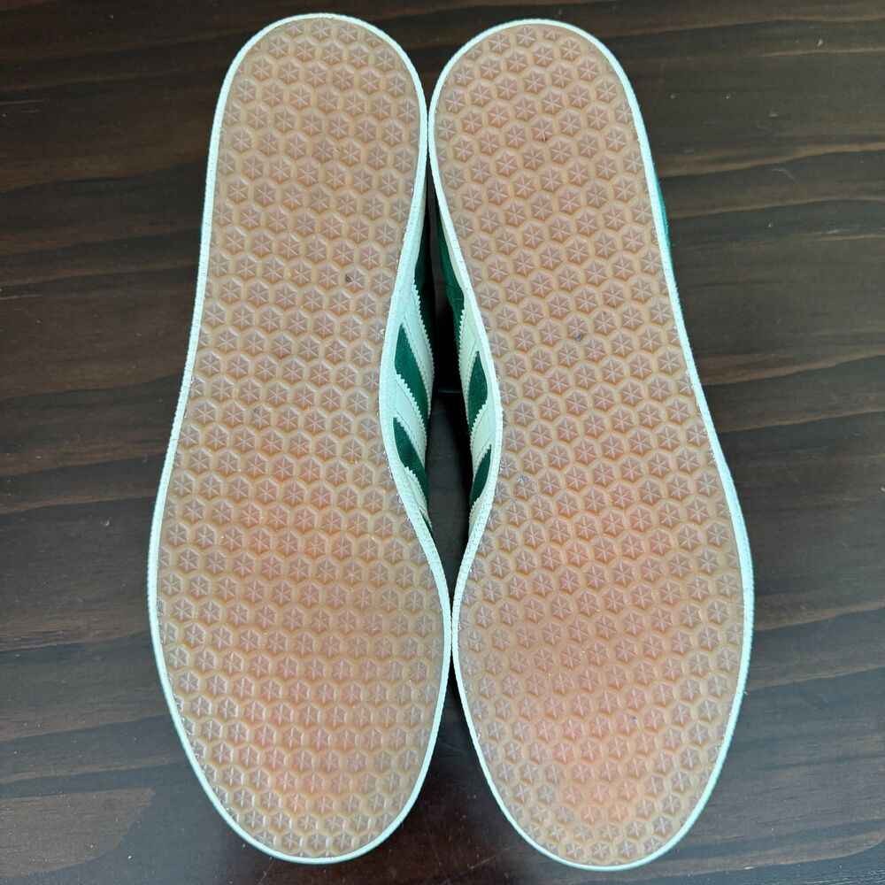 Size 10.5 - Adidas Gazelle GY7338 Sneaker Men's Dark Green Suede Lifestyle Shoes - Picture 7 of 13